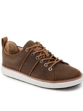 NEW HARMONY 783 Classic Walker Brown & White Leather Men's Size 8.5